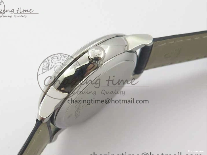 0316 MultiPurpose De Ville Prestige Real PR SS ZF 1:1 Best Edition White Dial Blue Markers on Black Leather Strap MIYOTA 7941